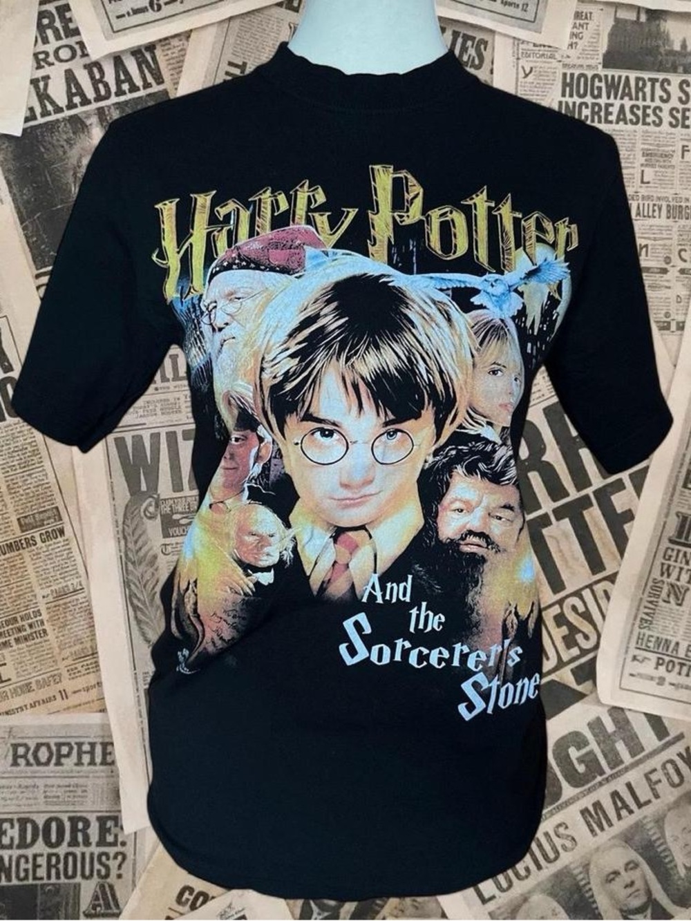 Harry Potter Black Short Sleeve Graphic Tee - The Sorcerer's Stone